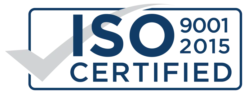 ISO 9001:2015 certified - management system certificate